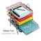 Mind Reader 5-Tier Paper Tray Organizer with Multicolor Trays, Classroom File Organizer for Teachers, Metal Mesh, Assorted Colors